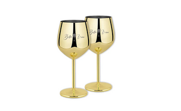 stainless steel wine glasses