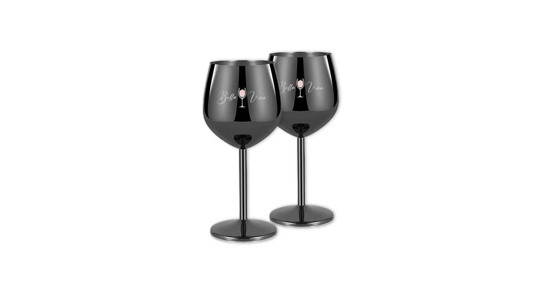 Stainless steel wine glasses