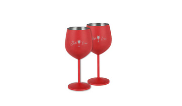 Stainless steel wine glasses